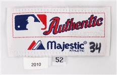 2010 Kerry Wood Cleveland Indians Signed Jackie Robinson Day Game Worn Jersey (MEARS LOA / MLB Hologram / Beckett)