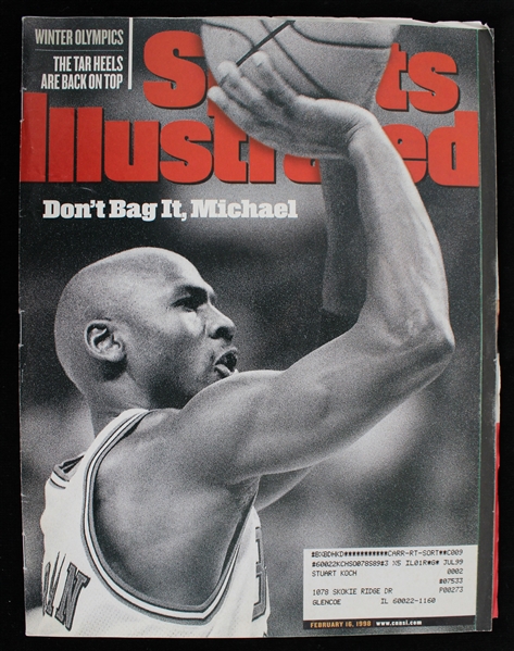 1998 Michael Jordan "Dont Bag It, Michael" Sports Illustrated Magazine 