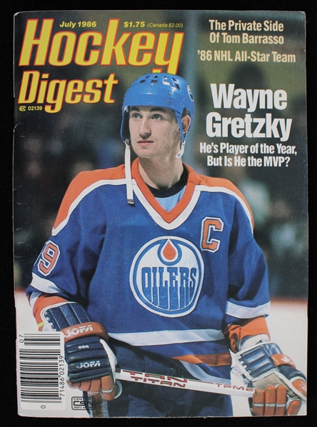 1986 Wayne Gretzky Edmonton Oilers Hockey Digest 