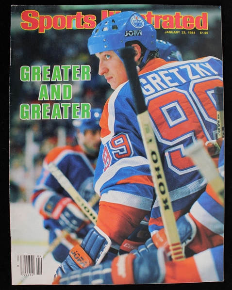 1984 Wayne Gretzky Edmonton Oilers "Greater and Greater" Sports Illustrated 