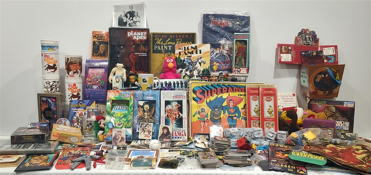 1950s-2010s Toy Collection w/ Trading Cards, Displays, Photos & more (Lot of 200+)