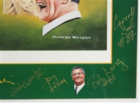 1959-67 Vince Lombardi Green Bay Packers Multi Signed 22x27 Framed Print (JSA) 