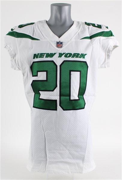 2022 Breece Hall New York Jets Signed Home Jersey (MEARS LOA)