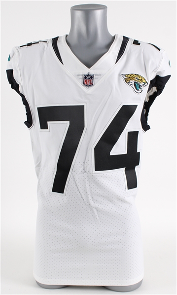 2022 Cam Robinson Jacksonville Jaguars Signed Road Jersey (MEARS LOA)