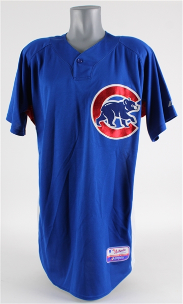 2010 Alfonso Soriano Chicago Cubs Spring Training / Batting Practice Jersey (MEARS LOA / MLB Hologram)