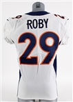 2017 Bradley Roby Denver Broncos Signed Game Worn Road Jersey (MEARS LOA)
