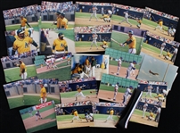 1987 BJ Surhoff, Reggie Jackson Milwaukee Brewers & Oakland As 3.5"x5" Spring Training Photos (Lot of 25) 