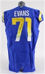 2020 Bobby Evans Los Angeles Rams Signed Home Jersey (MEARS LOA)