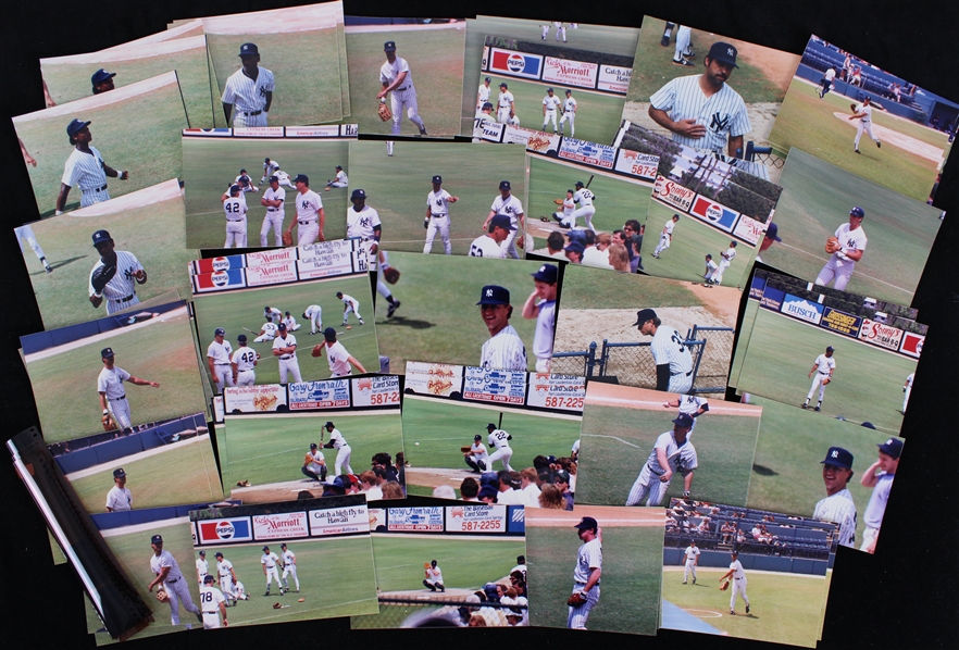 1980s Ricky Henderson New York Yankees 3.5"x5" Spring Training Photos (Lot of 45+)