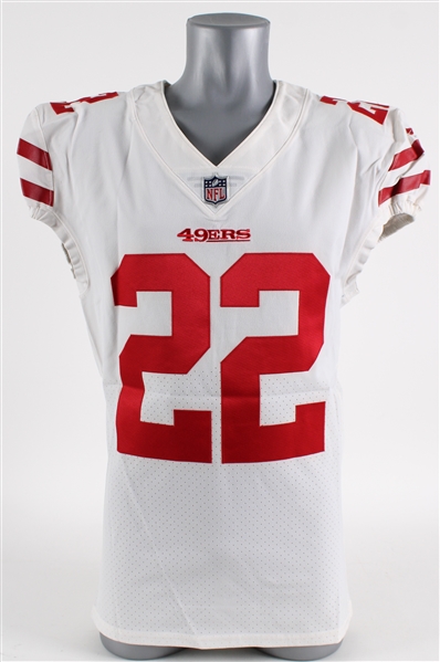 2019 Jason Verrett San Francisco 49ers Signed Road Jersey (MEARS LOA)