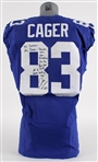 2023 Lawrence Cager New York Giants Signed Game Worn Home Jersey (MEARS LOA)