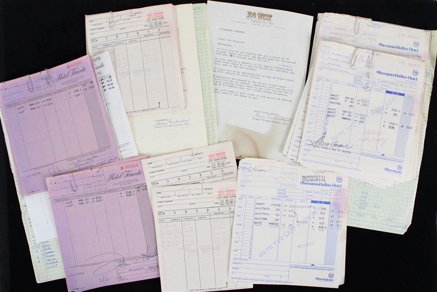 1977 Milwaukee Brewers Receipts & Paperwork (Lot of 55+) 