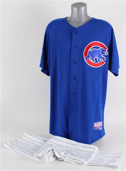 2011 Tyler Colvin Chicago Cubs Game Worn Alternate Jersey w/ Pants (MEARS LOA)