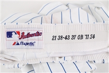 2011 Tyler Colvin Chicago Cubs Game Worn Alternate Jersey w/ Pants (MEARS LOA)