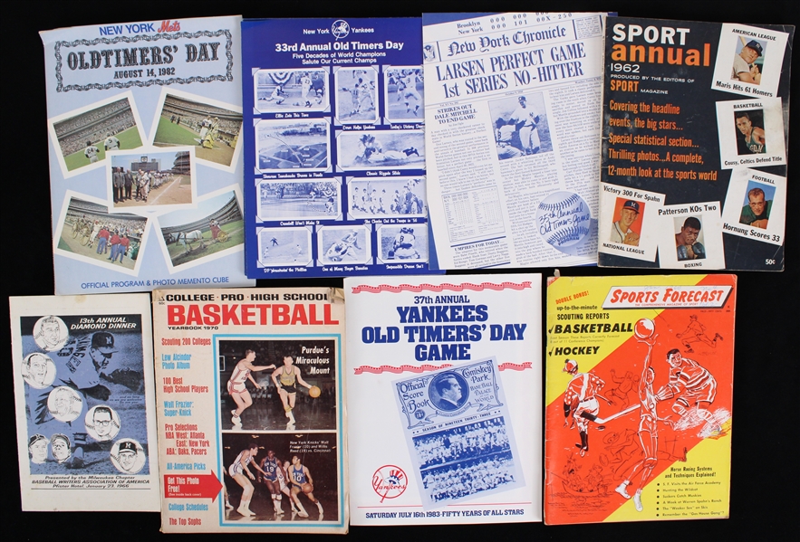 1960s-80s Sport Annual, Basketball Magazine & more (Lot of 9)