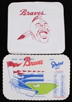 1957 Milwaukee Braves 12"x13" Placemats w/ Home Game Schedule 