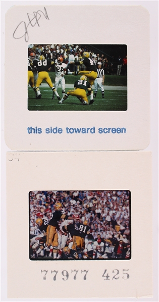 1966 Green Bay Packers vs Cleveland Browns Negative Slides (Lot of 2)