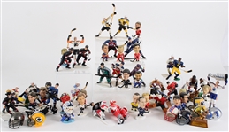 1990s Starting Line Up 3" to 4" Hockey Figures w/ Mini Football Helmets (Lot of 45+) 