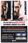2017 Mayweather & McGregor 11"x17" Broadside 