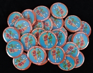1984 Los Angeles Olympics Basketball 2 1/4" Pinback Buttons (Lot of 30+)