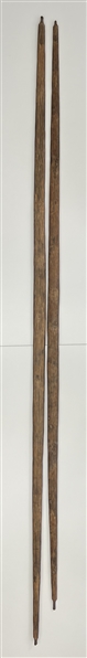 1940s WWII-Era Papua New Guinea Tribesman Bows 1.5" x 80" (Lot of 2)