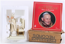 1970s-90s Pope John Paul II Mass Vinyl w/ 11" Statue 