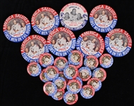 1969 Mint New Old Store Stock Apollo XI First Men on the Moon 2"-3.5" Pinback Buttons (Lot of 20+)