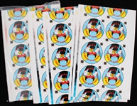 1990s Disney Buckle Up 8"x13" Original Pinback Button Proof Sheets (Lot of 30+)