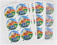 1990s Disney Channel Family Vacation 11"x15" Original Pinback Button Proof Sheets (Lot of 40+)