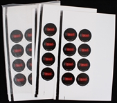 1991 Touchmark 8"x13" Original Pinback Button Proof Sheets (Lot of 20+)