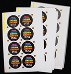 1992 Candyman 8"x13" Original Pinback Button Proof Sheets (Lot of 33)