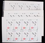 1992 Disney Wellness Center 8"x13" Original Pinback Button Proof Sheets (Lot of 10+)