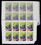1994 Jungle Book 8"x13" Original Pinback Button Proof Sheets (Lot of 40+)