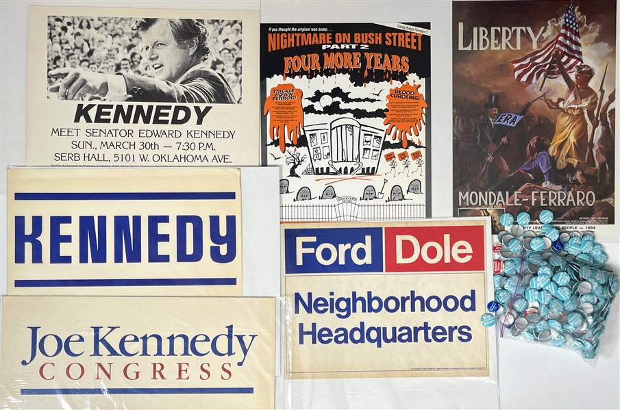1960s-2017 Presidential Campaign 22"x28" Broadsides w/ JFK, LBJ, Obama & more (Lot of 70+)