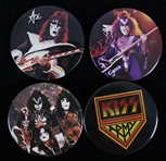 1970s Kiss 3" Pinback Buttons (Lot of 4)