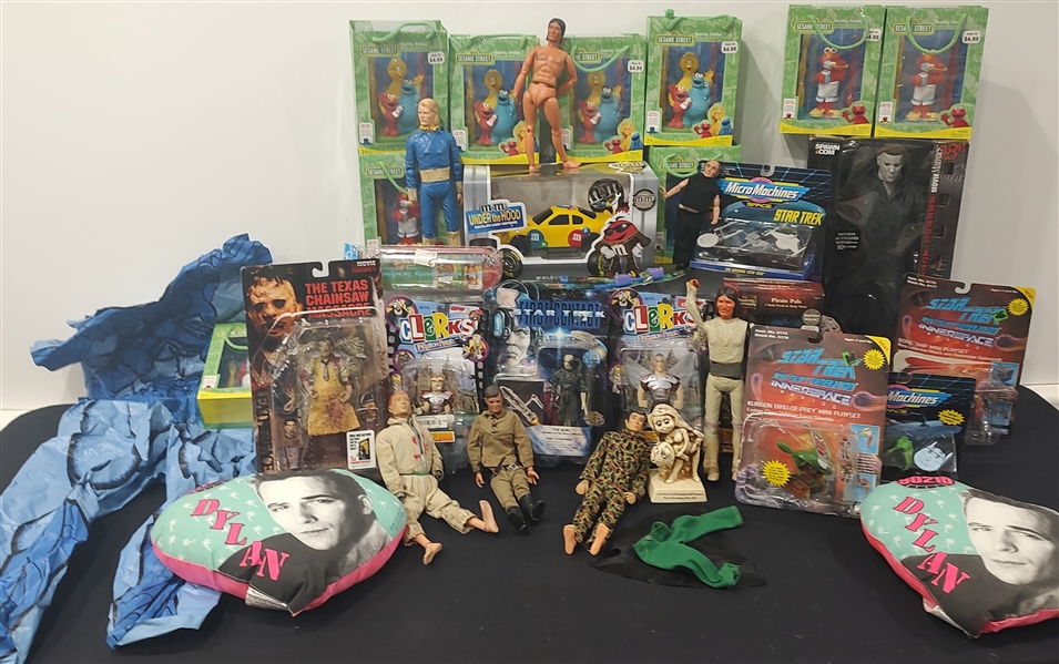 1990s Sesame Street, Horror, Monster,  Star Trek, 90210 Toys & more (Lot of 25+)