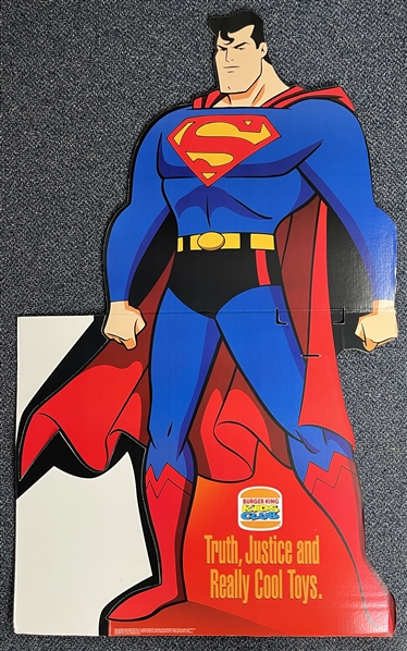 1997 Superman Burger King Kids Club Display (Original 45"x36"x5" Carton)