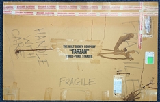 1999 Walt Disney Tarzan MIB Three-Panel Standee (Original 46"x72" Carton)