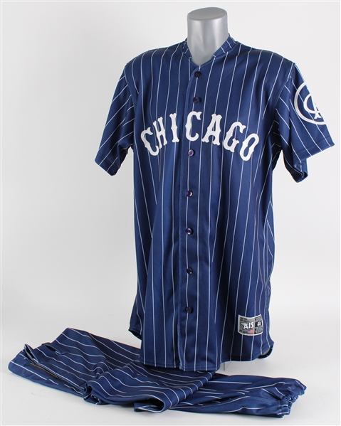 2008 Greg Walker Chicago White Sox Signed Game Worn Throwback Uniform (MEARS LOA)