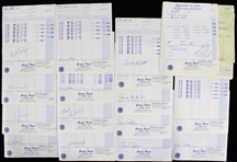 1972 Milwaukee Brewers Hotel / Travel Document Collection - Lot of 40+ w/ 25 Signed Including Harvey Kuenn & More (JSA)
