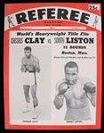 1964 Cassius Clay Sonny Liston World Heavyweight Title Fight Referee Magazine
