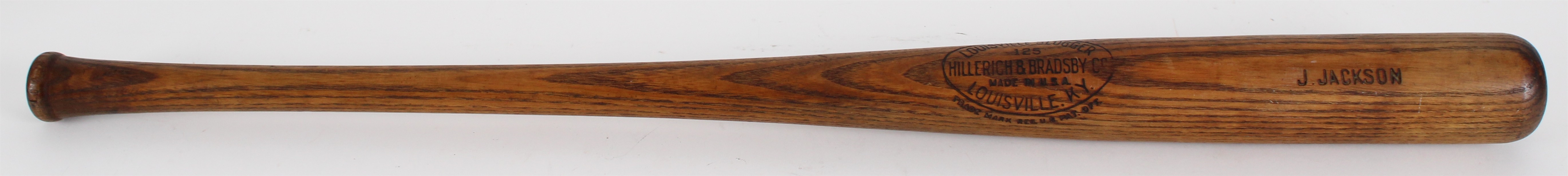 1920s J. Jackson H&B Louisville Slugger 125 Professional Model Side Written Bat (MEARS LOA)