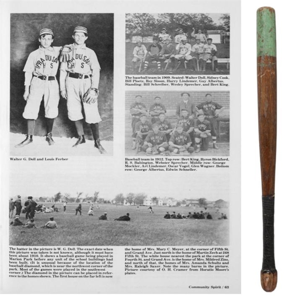 1910 circa Louis Ferber "The Spalding Mushroom" Bat w/ Provenance