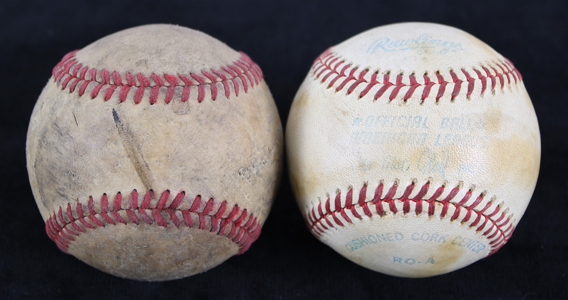 1978 Milwaukee Brewers Milwaukee County Stadium OAL MacPhail Game Used Baseball (MEARS LOA)