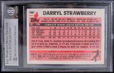 1983 Darryl Strawberry NY Mets #108T Topps Slabbed Card (Beckett 8.5 NM-MT+)