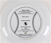 1985 Hank Aaron Milwaukee Braves 10 Signed Hackett American Collector Plate 