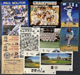 1980s-2000s Baseball Collection w/ Plaques, Framed Photos, Mini Bats & more (Lot of 50+)