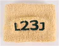 2003 St. Vincent St. Marie LeBron James Game Worn High School Arm Band (MEARS LOA)