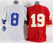 1990s Troy Aikman Dallas Cowboys Joe Montana San Francisco 49ers Retail Football Jersey Lot (2) NOS(Lot of 2)