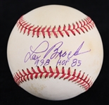 1994-99 Lou Brock St Louis Cardinals Signed ONL Coleman Baseball (JSA) 